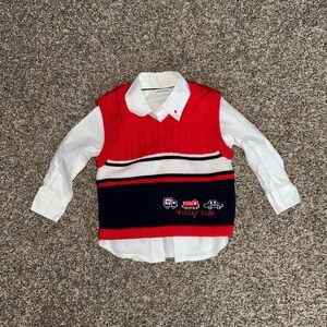 Baby Boy Janie and Jack Dress Shirt with Sweater Vest
